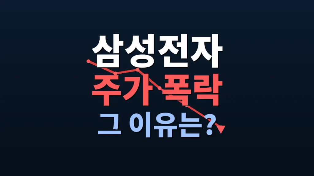 삼성전자 주식 폭락